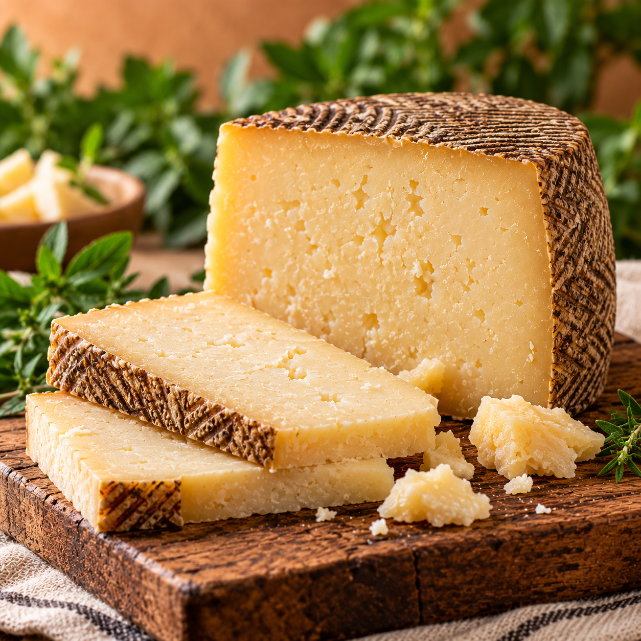 Queso alpino maduro de cabra