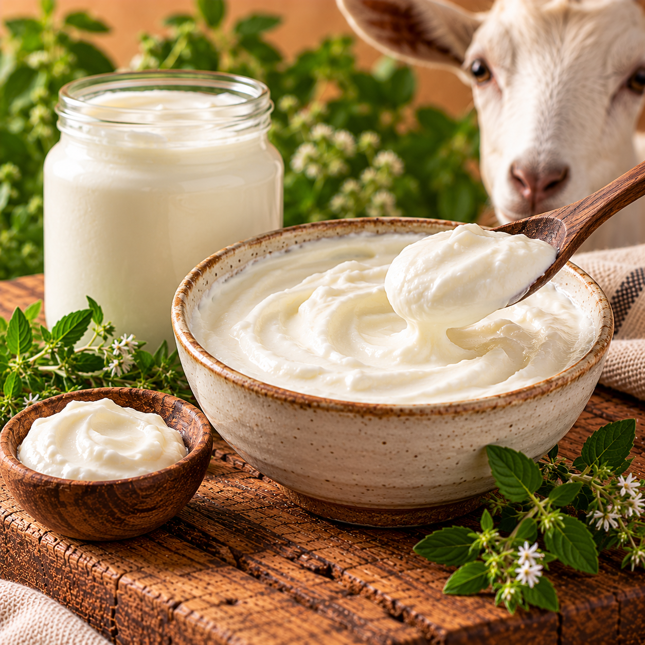 Yogurt griego de cabra